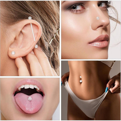 44-teiliges Acryl Piercing Set für OP & Alltag