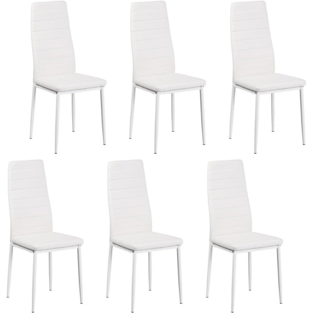 Esszimmergruppe 6 Personen – Holztisch 160x80cm & 6 Stühle