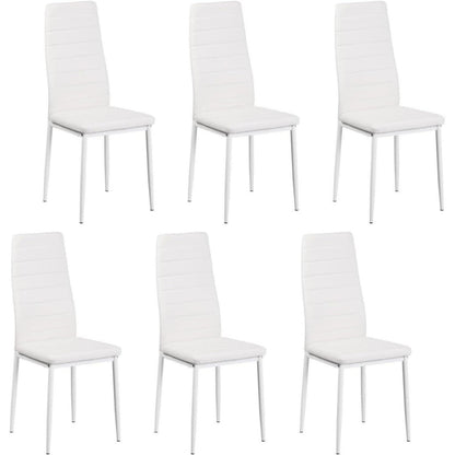 Esszimmergruppe 6 Personen – Holztisch 160x80cm & 6 Stühle