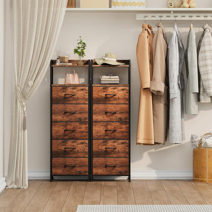 Hohe Kommode mit 5 Stoffschubladen – Schlafzimmer & Wohnzimmer