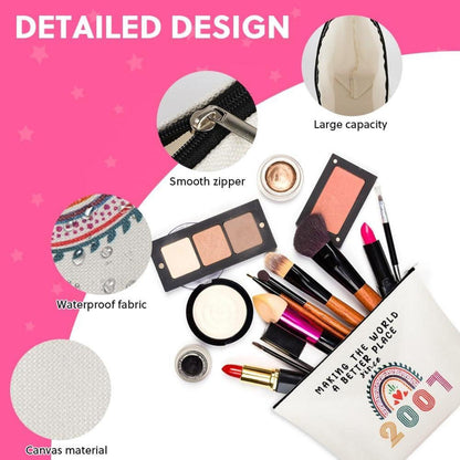 Kosmetiktasche Damen Geburtstag Make-Up-Tasche Schminktasche Tragbare Makeup Bag