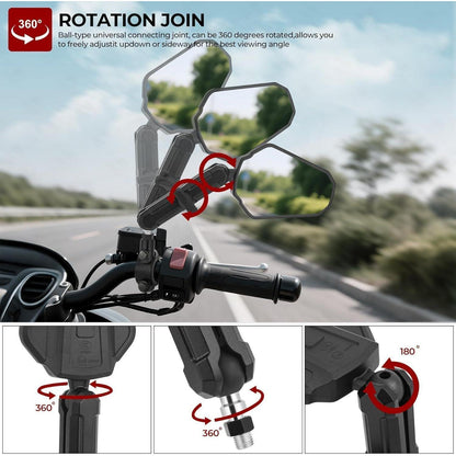 Motorrad Spiegel 7/8" & 22mm – Verstellbar & Robust