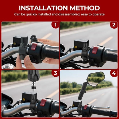 Motorrad Spiegel 7/8" & 22mm – Verstellbar & Robust