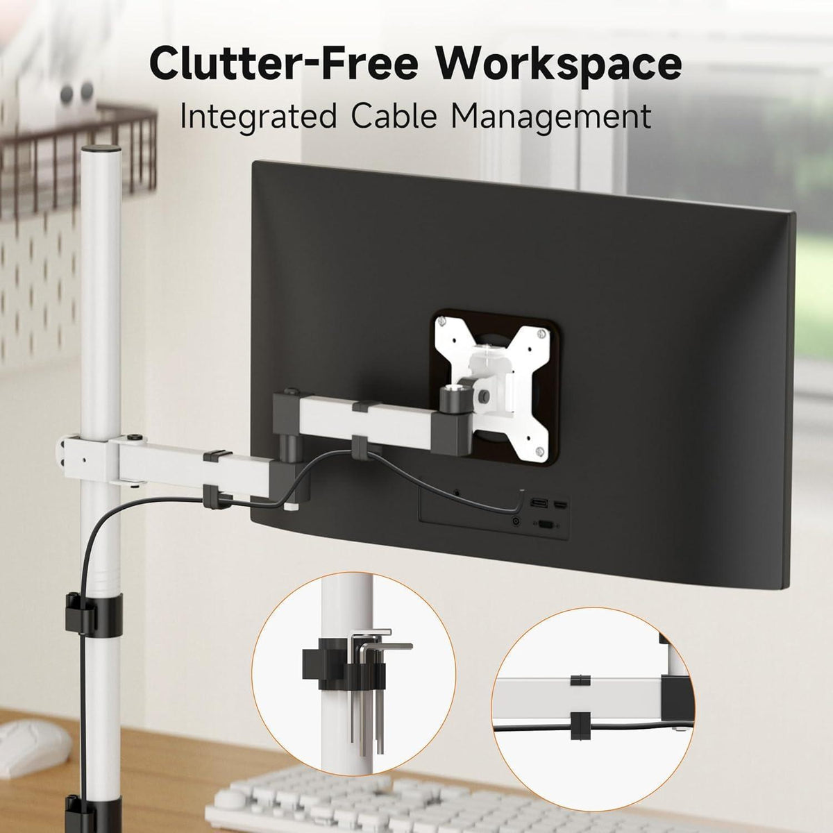 Einstellbarer Monitorarm 80cm – Für 13-32 Zoll Monitore