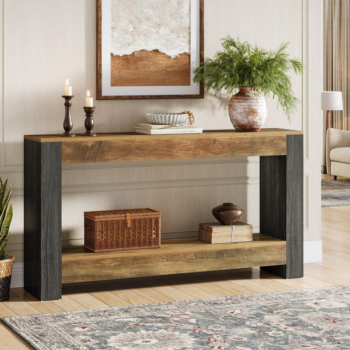 160 cm Konsolentisch – Rustikaler Sofa- & Flurtisch