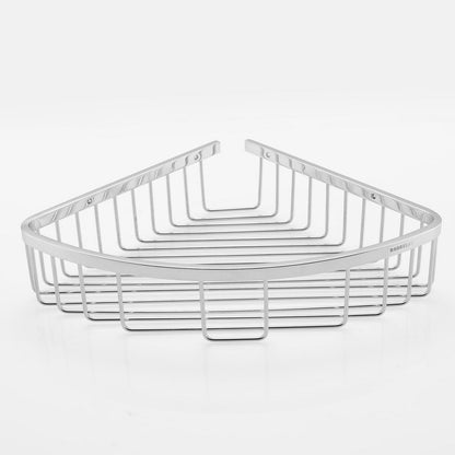 Eckdusche Edelstahlregal 20x20cm – Rostfrei & Modern