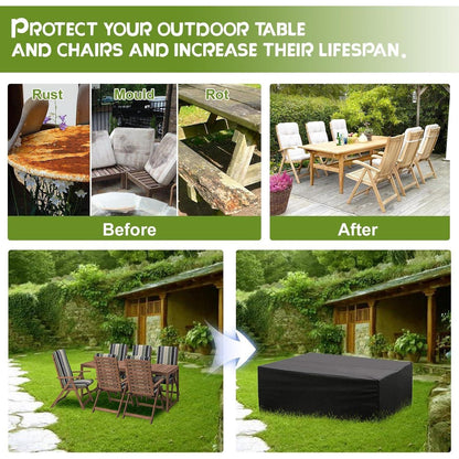 Gartenmöbel Abdeckung 150x90x80cm – Wasserdicht & Winterfest