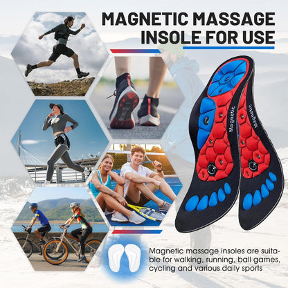 Magnetische Einlegesohlen Akupressur Gel-Einlagen 40-43