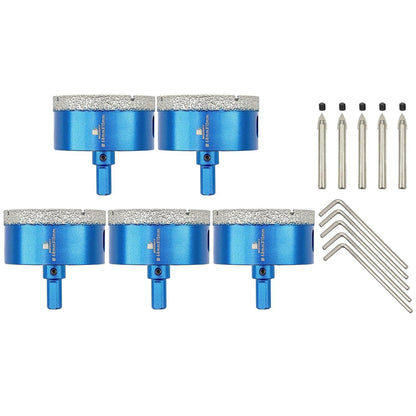 Diamant Fliesenbohrer 68mm 5er Set mit Zentrierbohrer