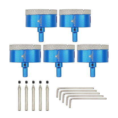 Diamant Fliesenbohrer 65mm 5er Set mit Zentrierbohrer