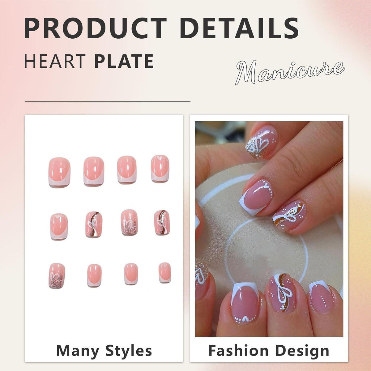 Press On Nägel Herzdesign – Valentinstag & Party Nails