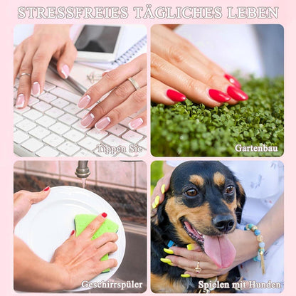 240er Set French Press On Nails – Kurze, Künstliche Nägel zum Aufkleben