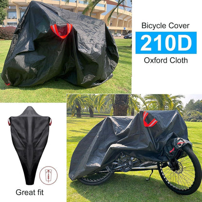 Wasserdichte Fahrradabdeckung 200x70x110cm mit Schlossloch