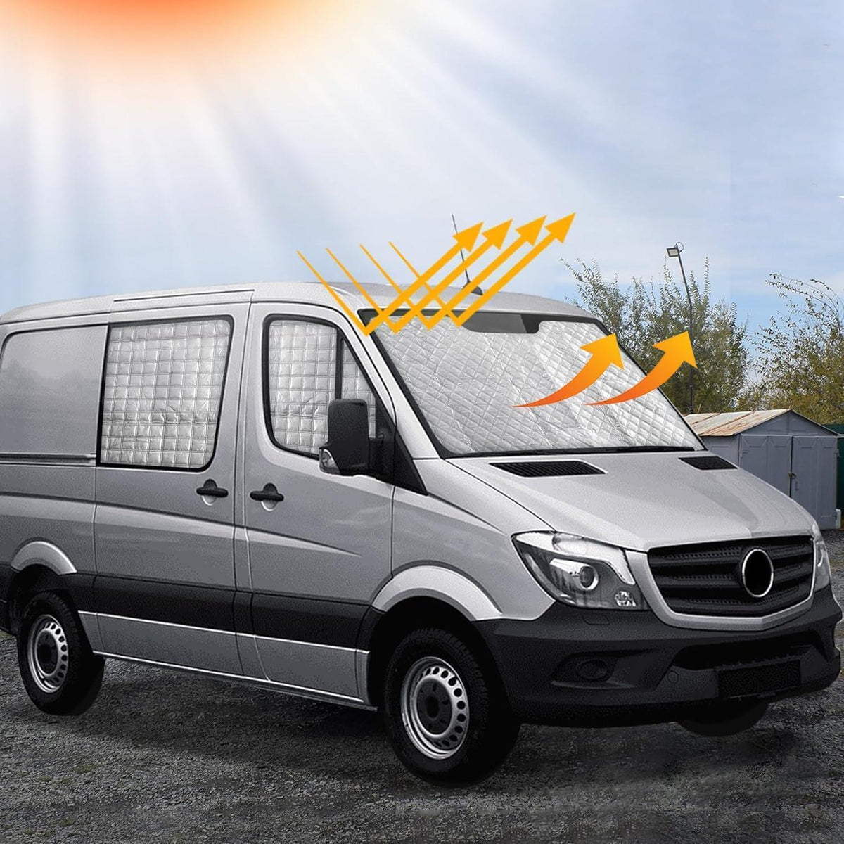 Thermomatte Sprinter/Crafter LWB – Sonnenschutz & Isolierung