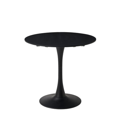 Moderner runder Esstisch Schwarz 80cm – Ideal für kleine Räume