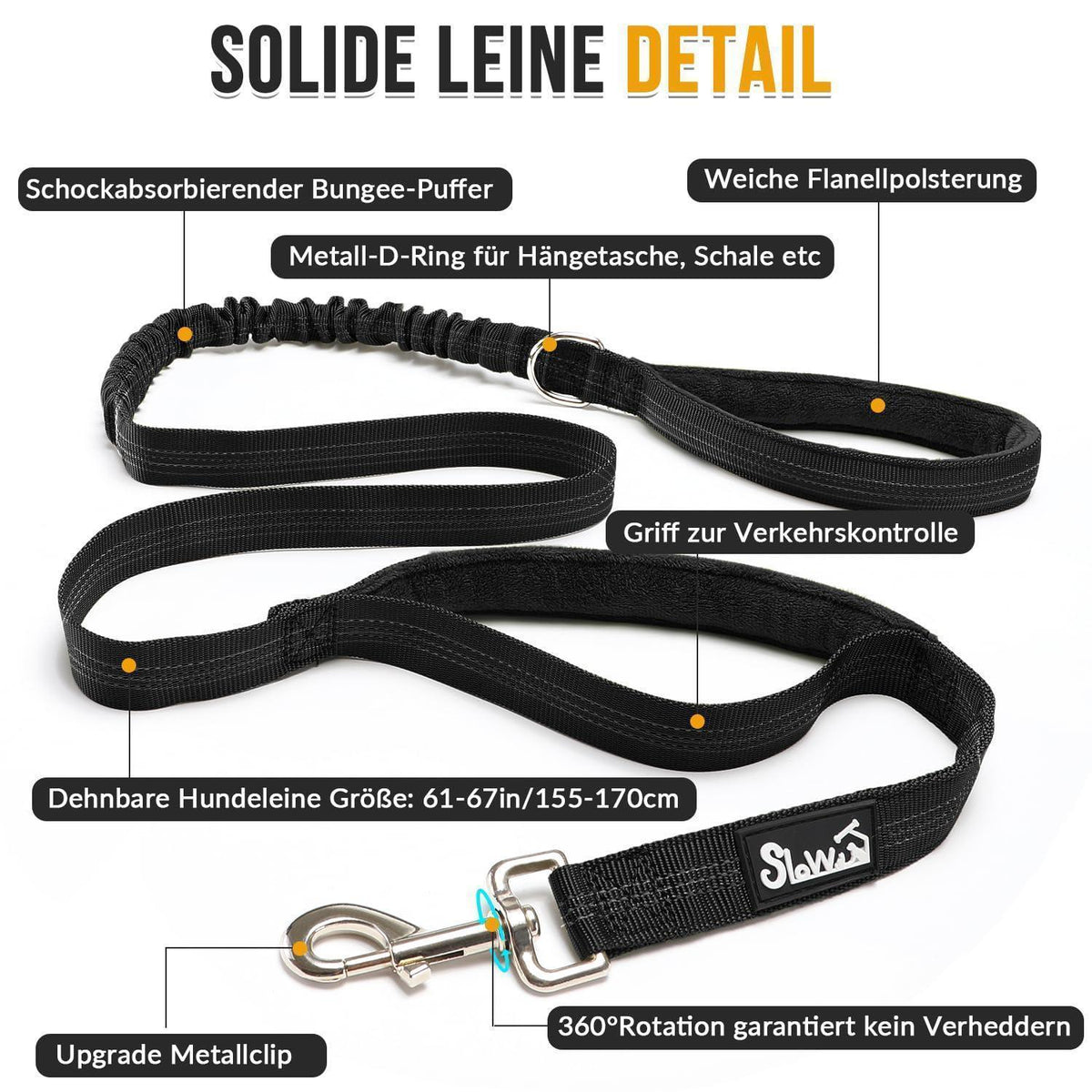 Hundegeschirr Fleece Schwarz L – 360° Drehung & Reflektierend
