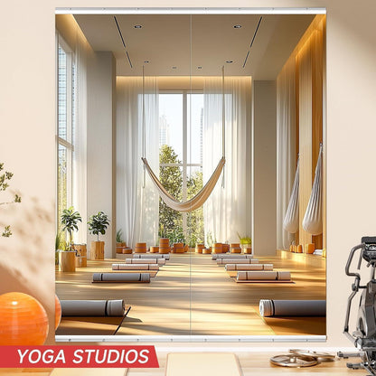 Ganzkörperspiegel 240x100cm - 2er Set für Fitnessraum & Yoga