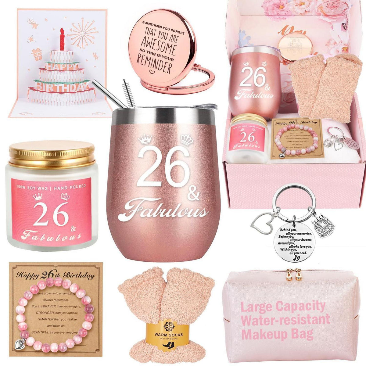 Geschenkset für 26. Geburtstag – Überraschung für Frau & Freundin