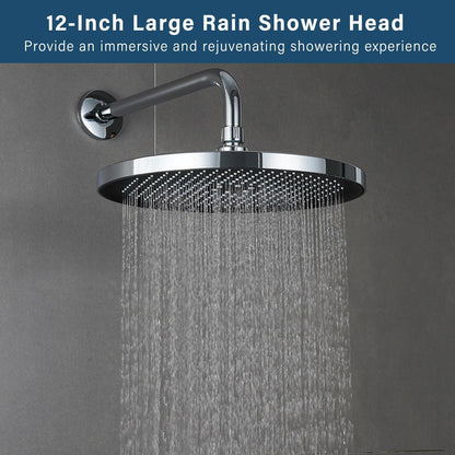 Großer Duschkopf Regendusche 12 Zoll Verstellbar Chrom