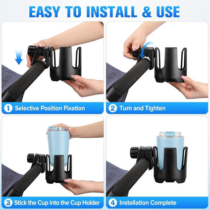 Universal Getränkehalter für Kinderwagen – 360° drehbar