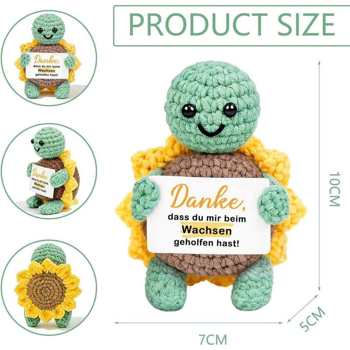 Gehäkelte Schildkröte - Dankeschön Geschenk für Erzieherin