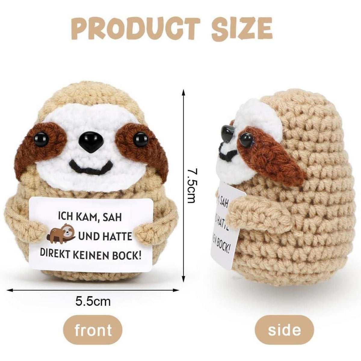 Faultier Kuscheltier - Emotionales Support Geschenk Grau