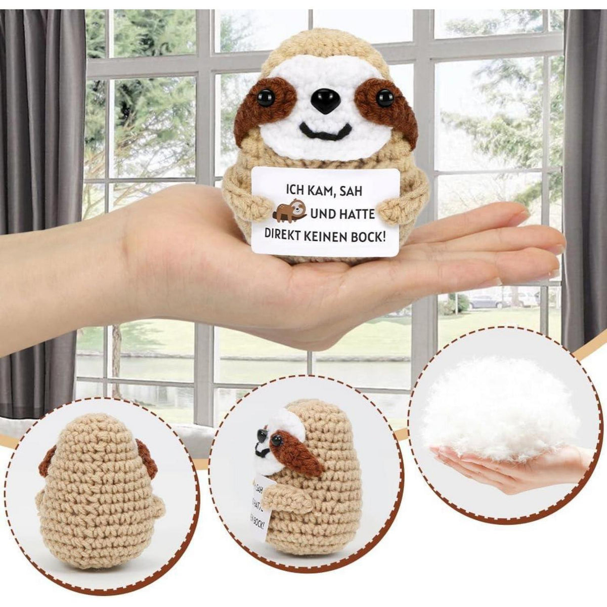 Faultier Kuscheltier - Emotionales Support Geschenk Grau