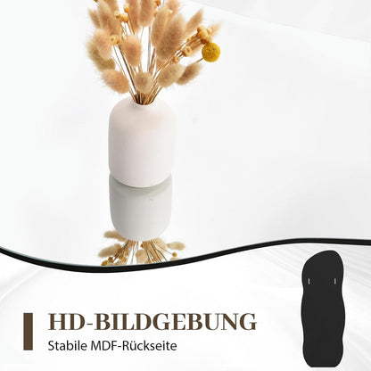 Asymmetrischer Wandspiegel Wellen-Design 160x60cm