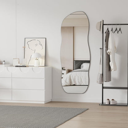 Asymmetrischer Wandspiegel Wellen-Design 160x60cm