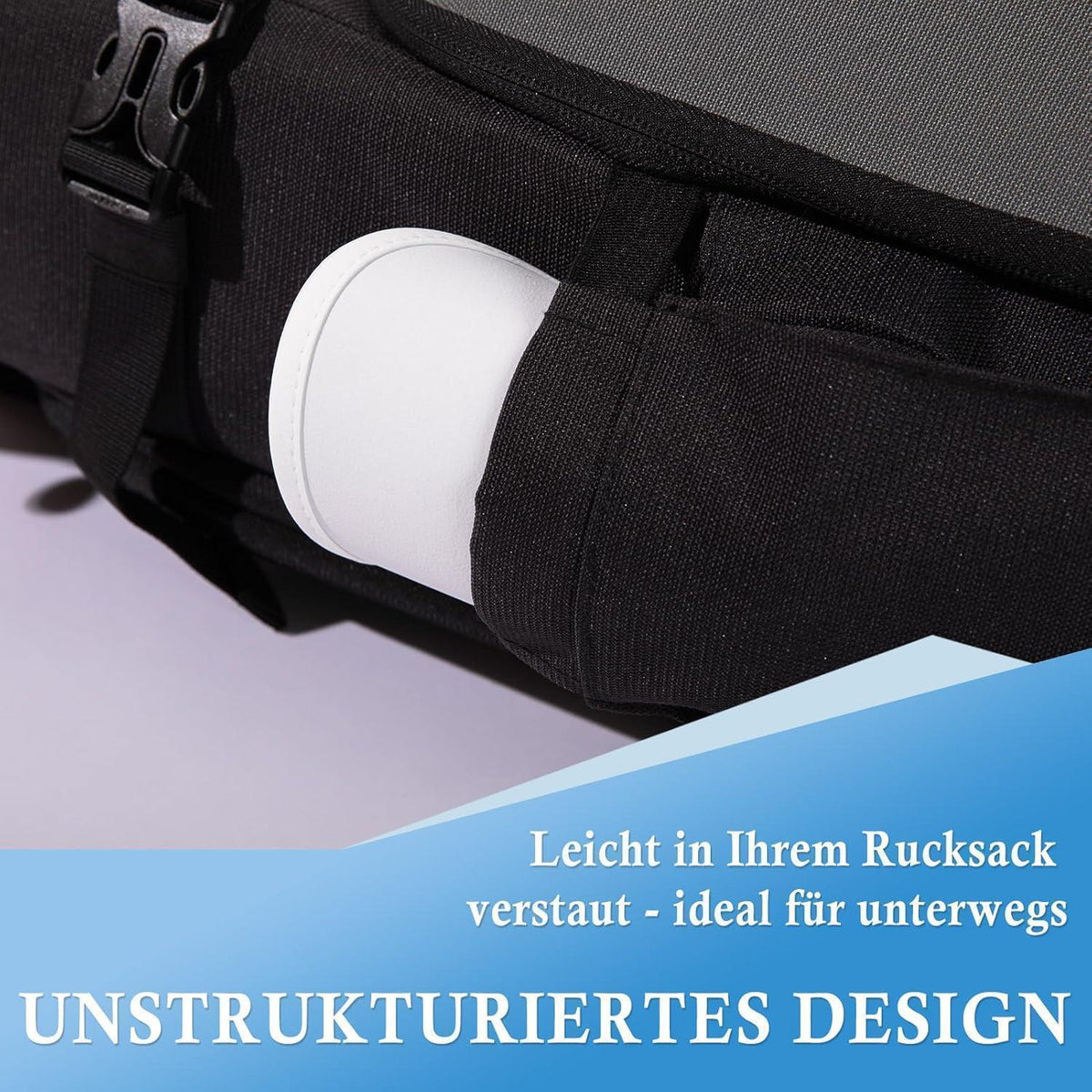 Atmungsaktive Baseball Cap mit Sonnenbrillenhalter & UV-Schutz Weiß XL