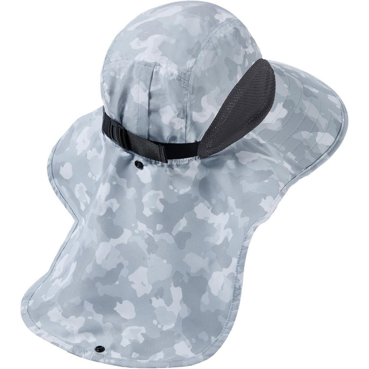 Sonnenhut UPF 50+ Angelhut wasserabweisend, breite Krempe & Nackenschutz