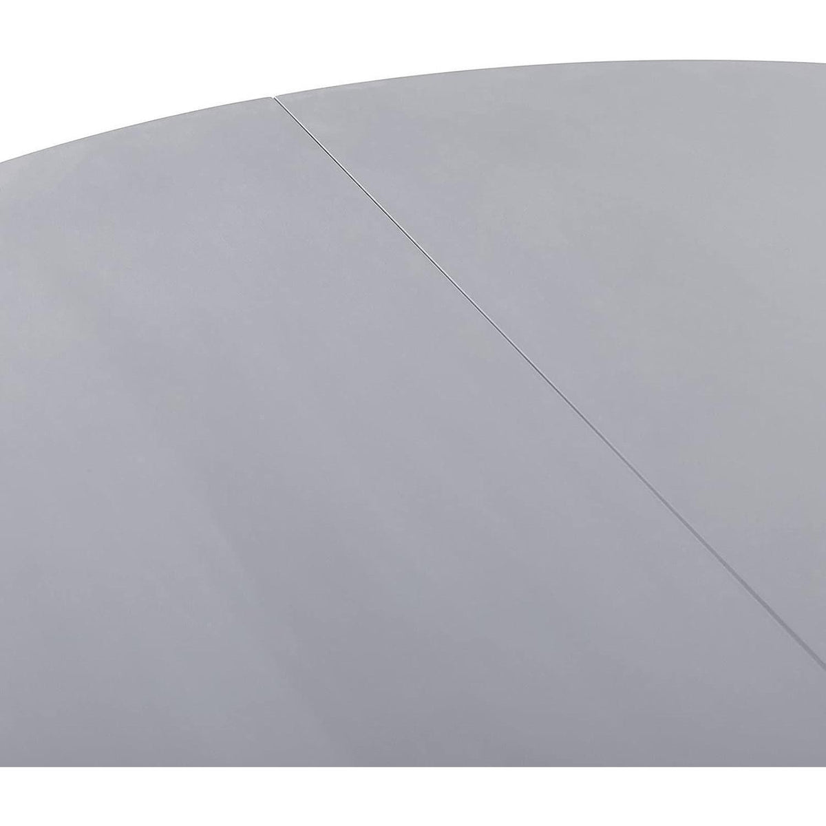 Esszimmergruppe Grau: Runder Tisch (80cm) + 4 Stühle