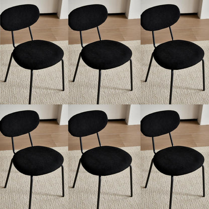 Moderner Esszimmerstuhl 6er Set, Stapelbar & Gepolstert