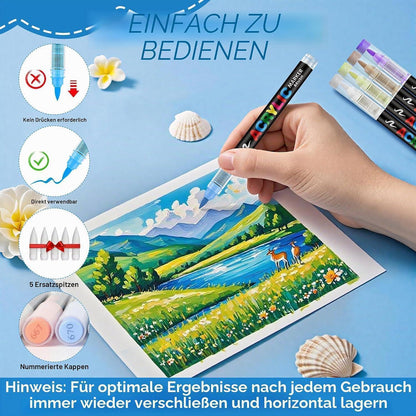 Acrylstifte Set 168 Farben – Vielseitige Marker für Kunst & DIY