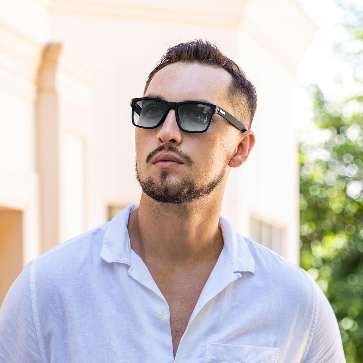 Polarisierte Sonnenbrille Herren UV400 mit HD Polar View, Space Grau