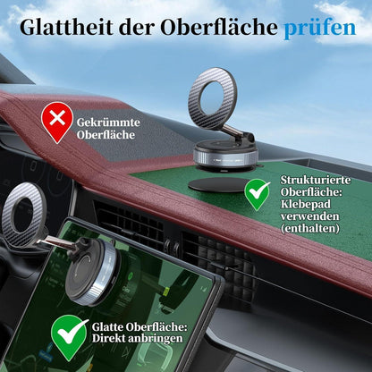 Vakuum Handyhalterung Auto mit Magsafe & 360° Drehung