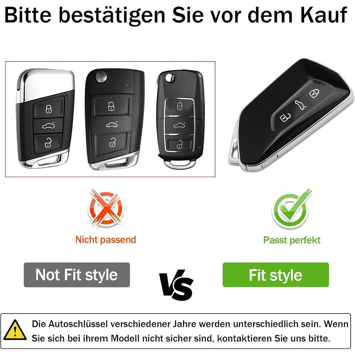 Autoschlüsselhülle VW Golf 8, Seat Leon, Skoda Octavia – Rot