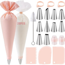 Spritzbeutel Set 40-teilig mit Edelstahl-Tüllen & Silikonbeutel