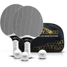 Tischtennis Set für 2-4 Spieler, Profi Schläger mit Aufbewahrungstasche