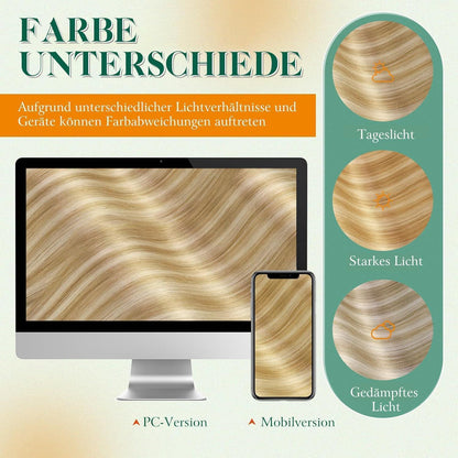 Echthaar Tape Extensions Blond 55cm #27/613