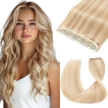 Clip-in Haarverlängerung Blond 30cm – Remy Echthaar #18/613