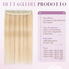 Clip-in Haarverlängerung Blond 30cm – Remy Echthaar #18/613