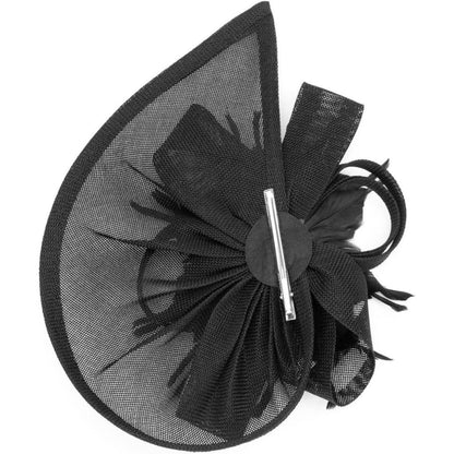 Fascinator Hut Damen mit Schleier & Feder – Tea Party & Cocktail