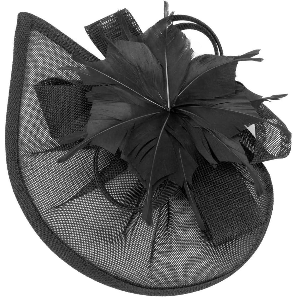 Fascinator Hut Damen mit Schleier & Feder – Tea Party & Cocktail