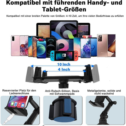 Getränkehalter Tablet Halterung Auto 4-10 Zoll Universal