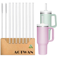 Glasstrohhalme 31cm – 10er Set für Stanley Cup & mehr