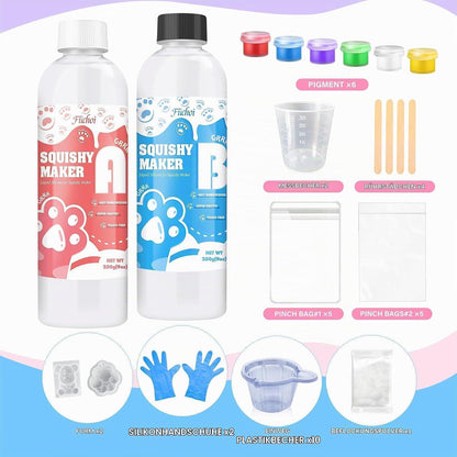 Flüssigsilikon Squishy Set – 500g Silikonkautschuk zum Selbermachen