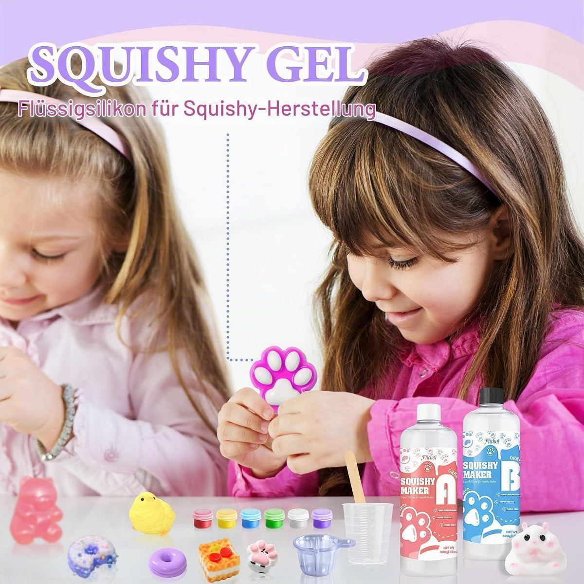 Flüssigsilikon Squishy Set – 500g Silikonkautschuk zum Selbermachen