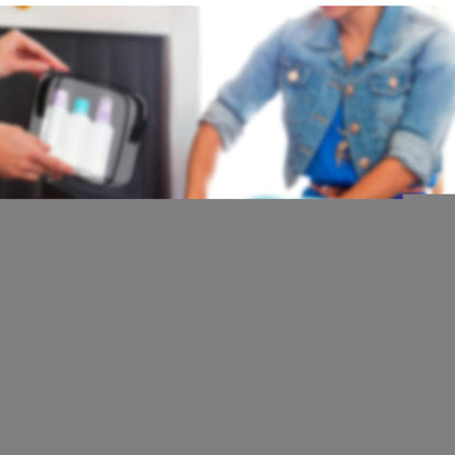Transparente Kulturtasche 3er Set, wasserdicht, TSA-zugelassen