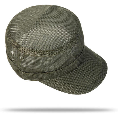 Herren Military Cap Sommer Mesh Atmungsaktiv, Army Cap Sonnenschutzgrün